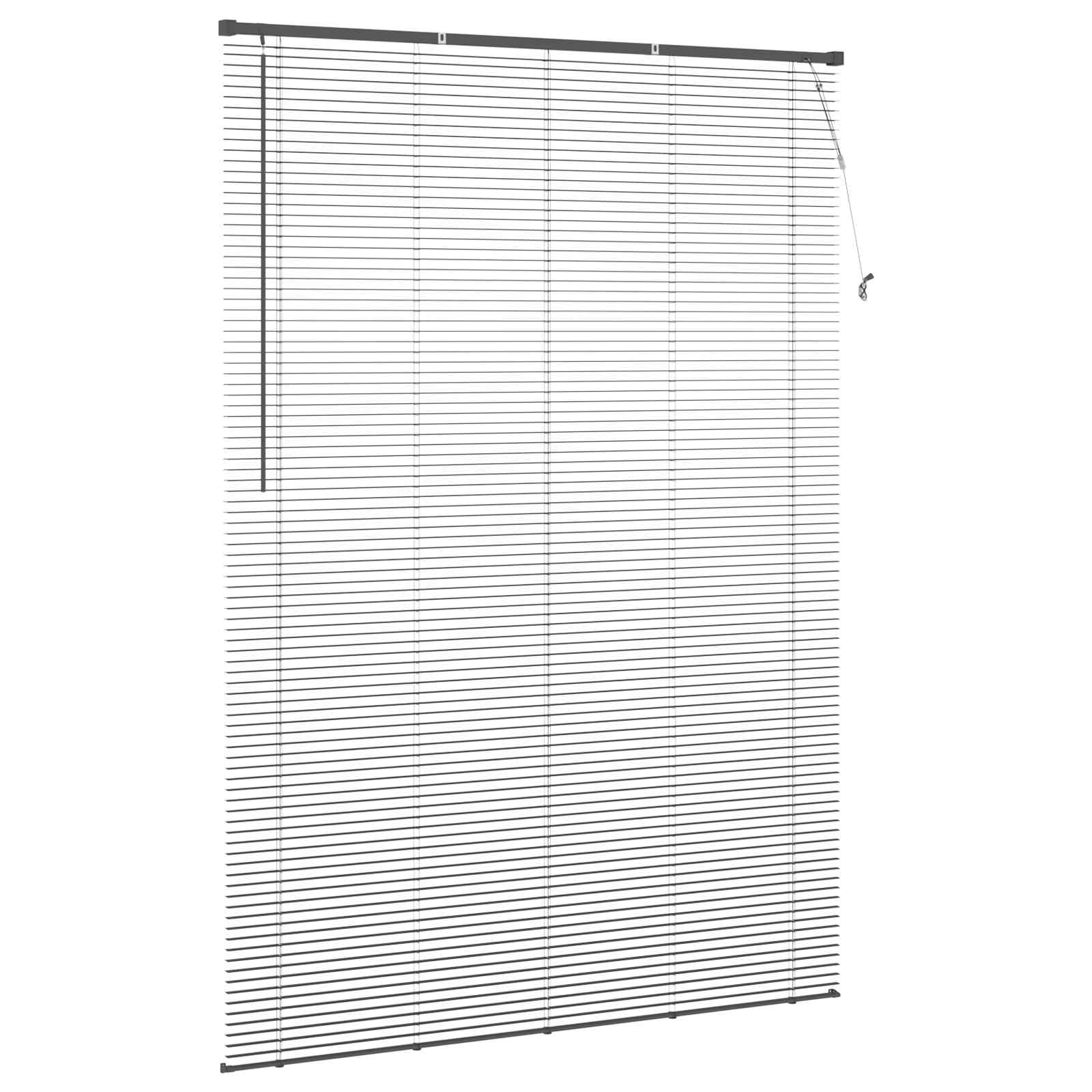 Jalousie Silber Grau 150 x 40 cm 25 mm PVC