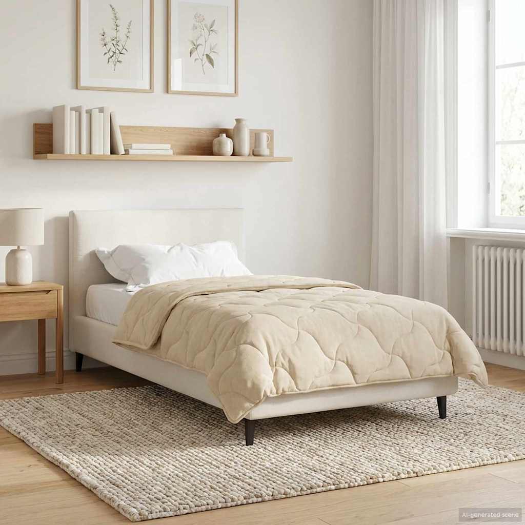 Winterbettdecke Gepolstert Anthrazit 135 x 200 cm