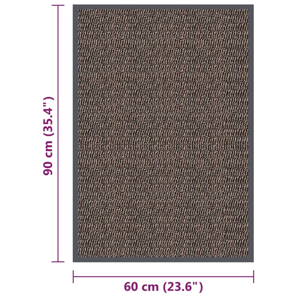 Schmutzfangmatte Rechteckig Getuftet 40x60 cm Anthrazit