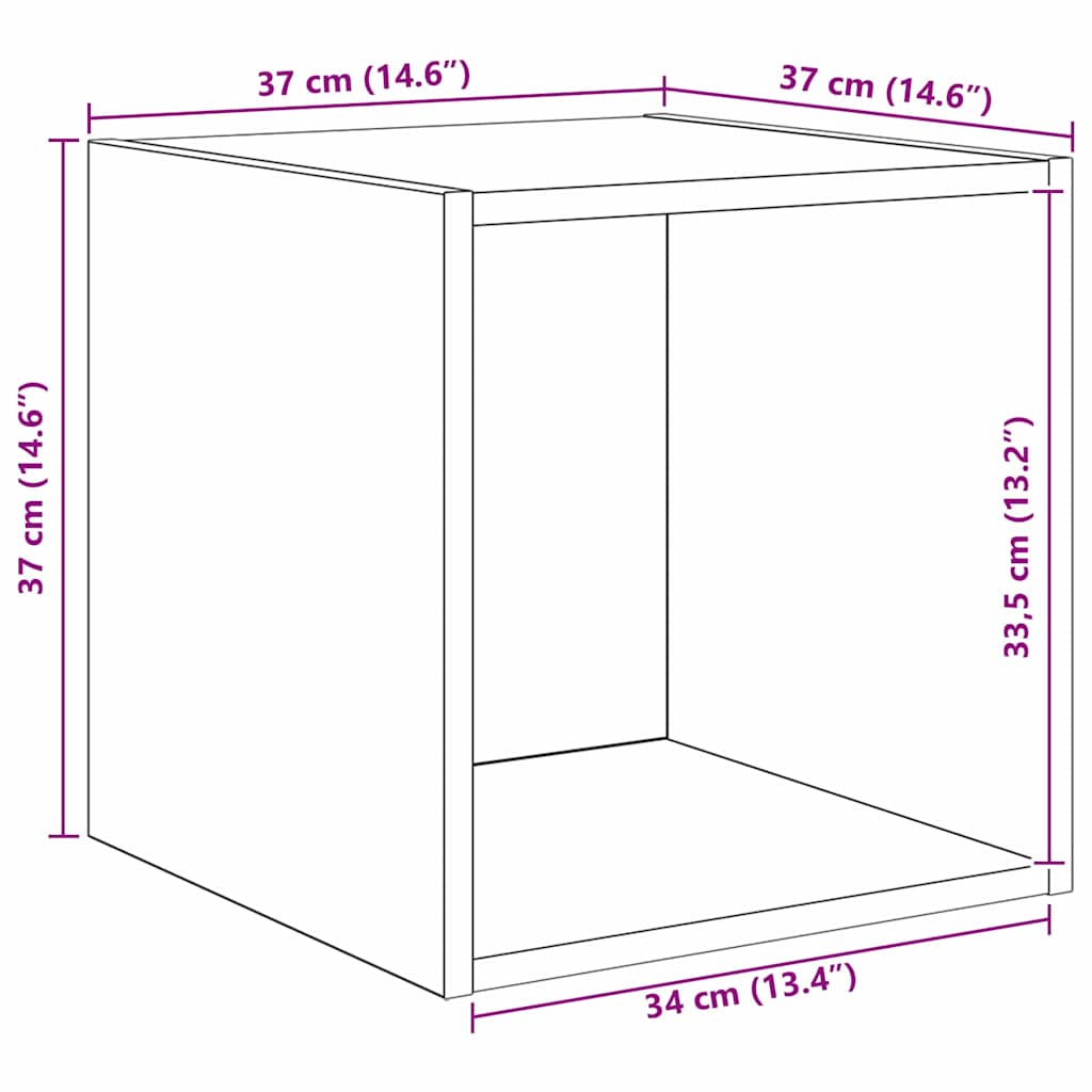 3-tlg. TV-Schrank-Set Grau Holzwerkstoff