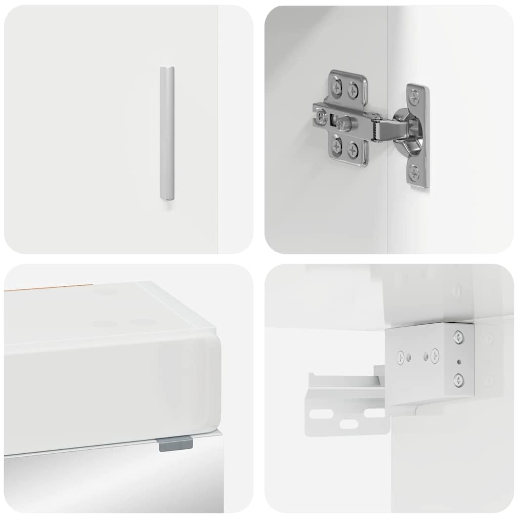 Badezimmermöbel-Set TULUM 2 pcs Weiß 60 x 34 x 63 cm