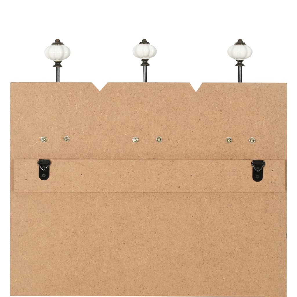 Wandgarderobe mit 6 Haken 120 x 40 cm "HOME IS