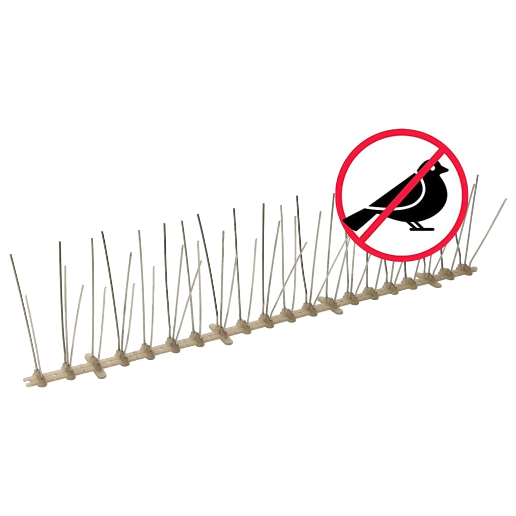 20-tlg. Vogelabwehr-Spikes-Set 10 m Kunststoff 2-reihig