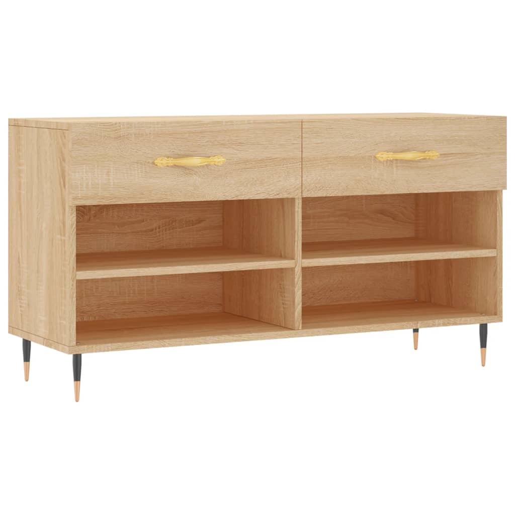 Schuhbank Weiß 102x35x55 cm Holzwerkstoff