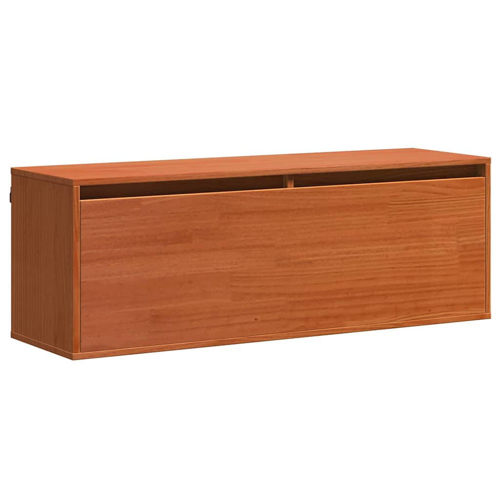 Wandschrank 100x30x35 cm Massivholz Kiefer
