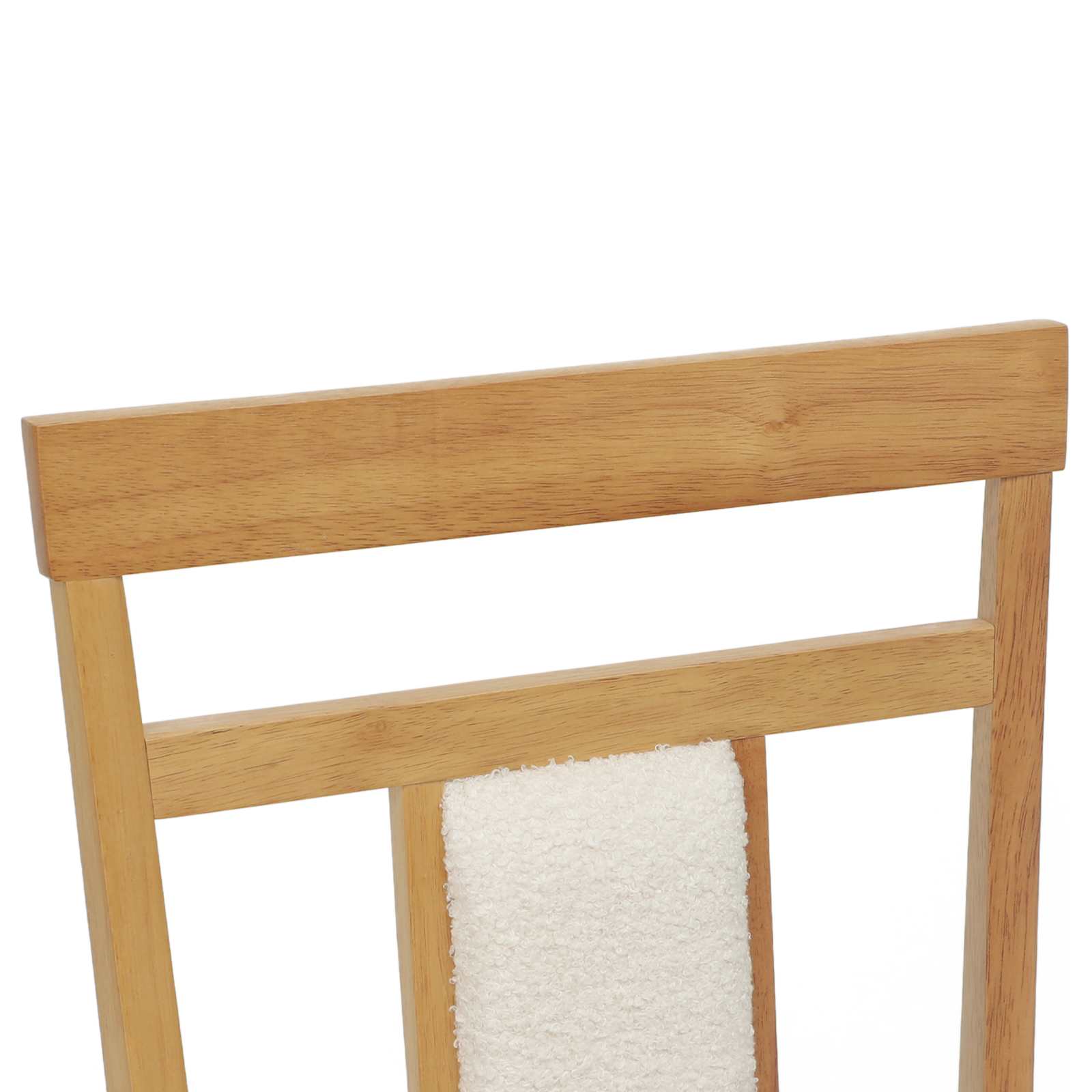 Esszimmerstuhl 2 pcs Hellbraun und hell Massives Gummiholz