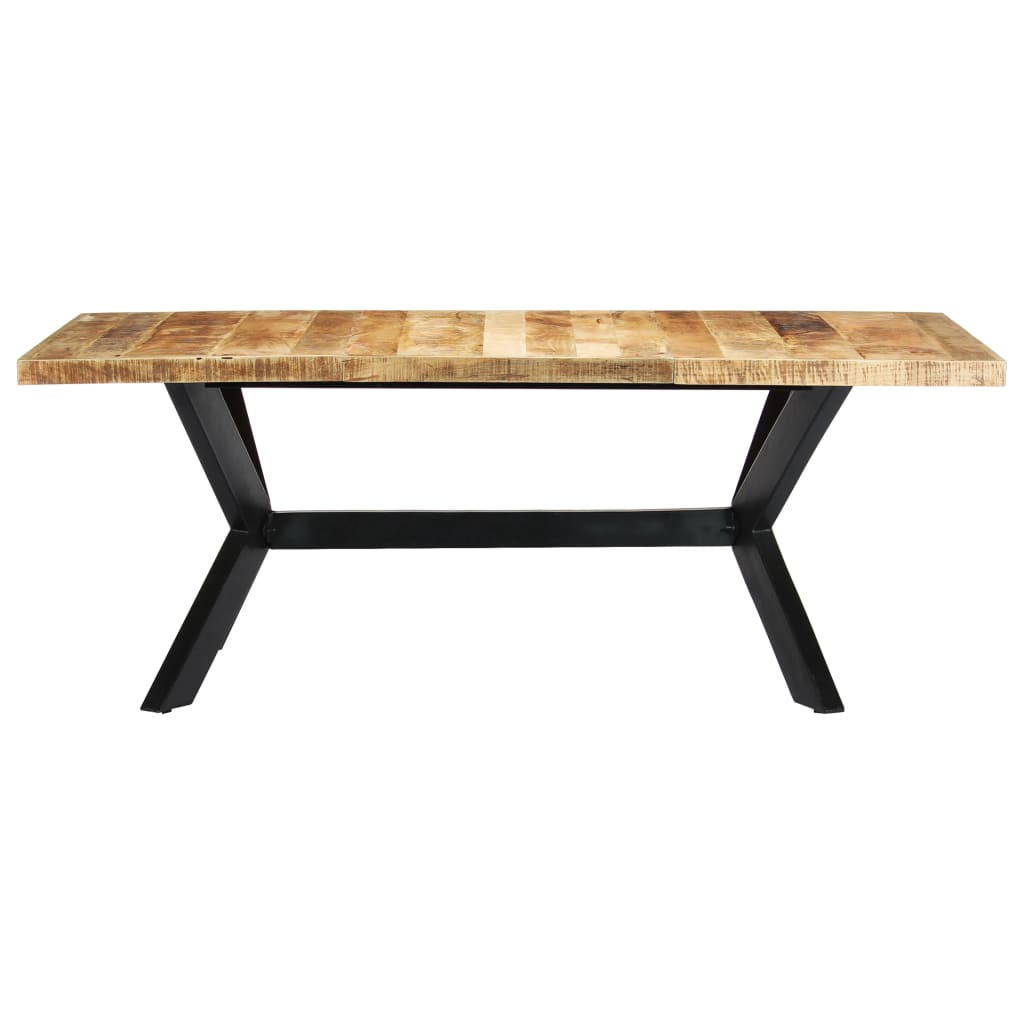 Esstisch Massivholz Mango und Stahlgestell 180 cm