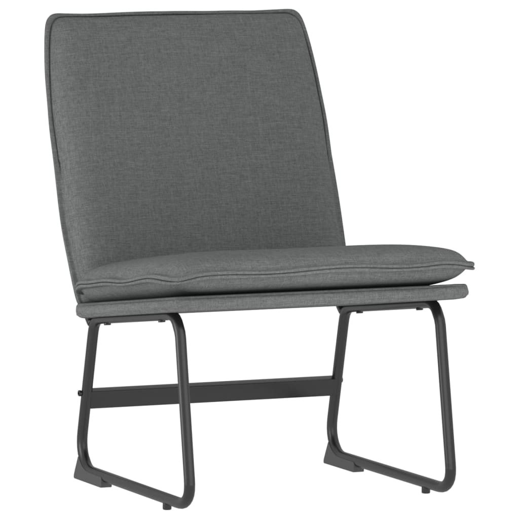 Loungesessel Hellgrau 52x75x76 cm Stoff