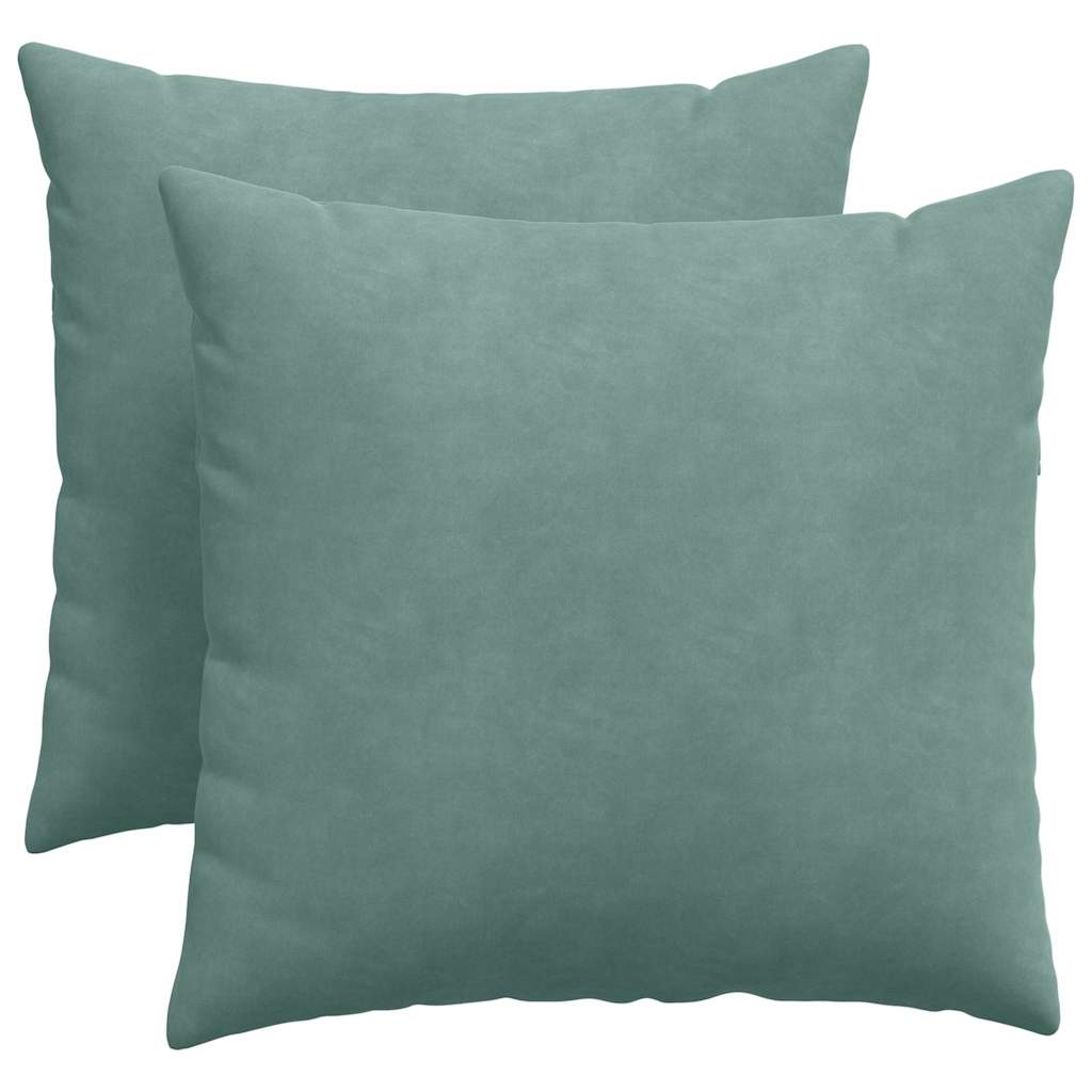Sofakissen 2 Stück Blau 50 x 30 cm Cordstoff