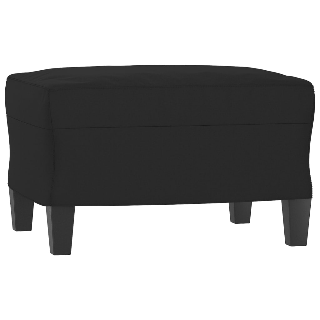 3-Sitzer-Sofa mit Hocker Taupe 180 cm Mikrofasergewebe