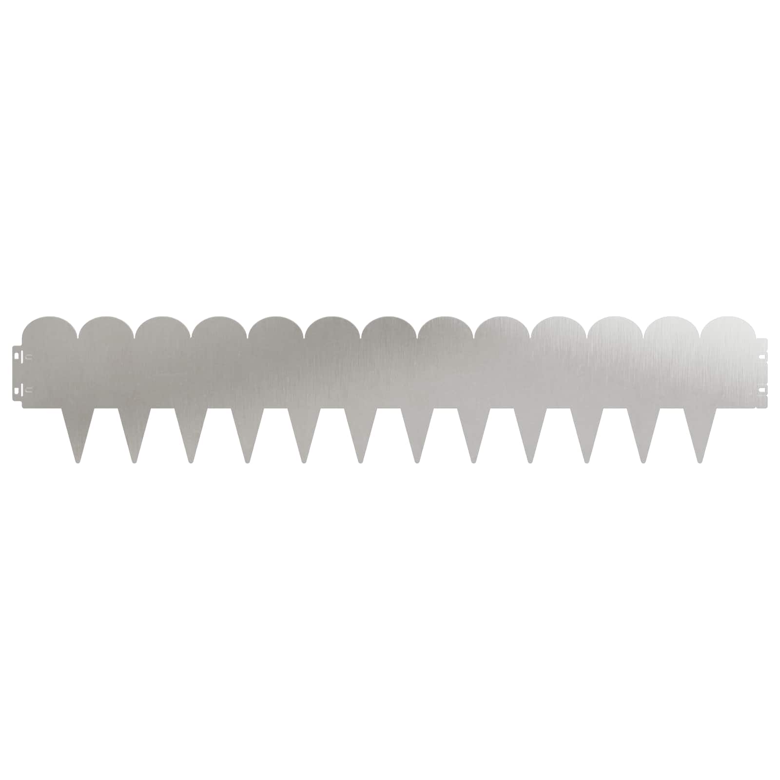 Raseneinfassung 10 pcs 103 x 15 cm Stahl Schwarz