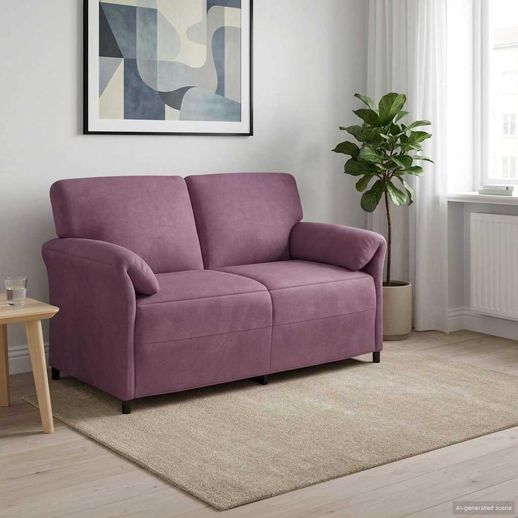 1-Sitzer Sofa Hellgrau 88 x 83 x 95 cm Samt