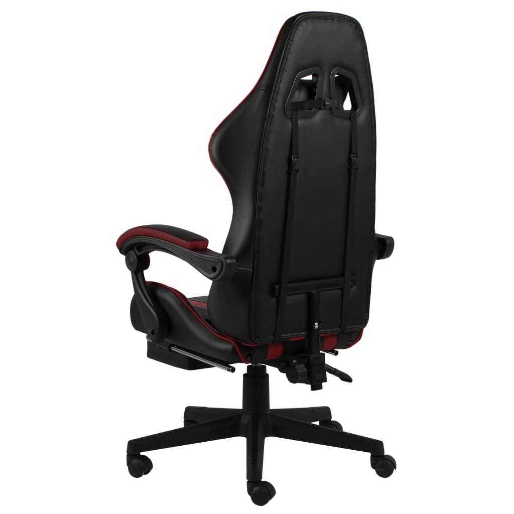 Gaming-Stuhl Schwarz und Blau Kunstleder
