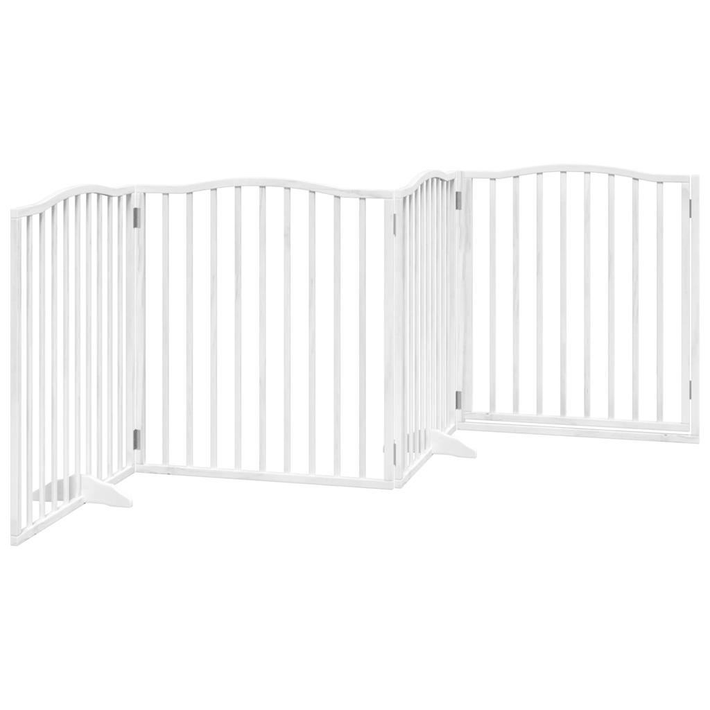 3-tlg. Hundetor Faltbar 150 cm Pappelholz