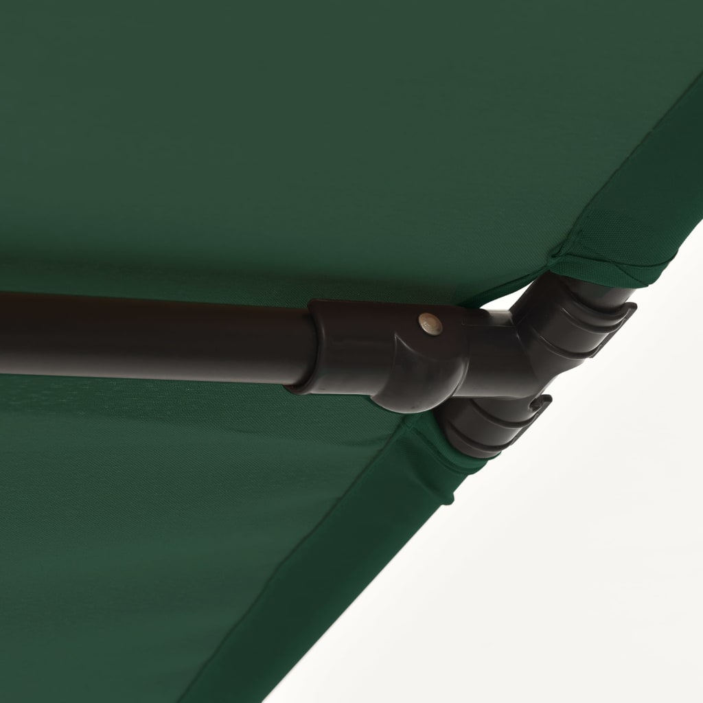 Sonnenschirm mit Aluminium-Mast 180x110 cm Bordeauxrot