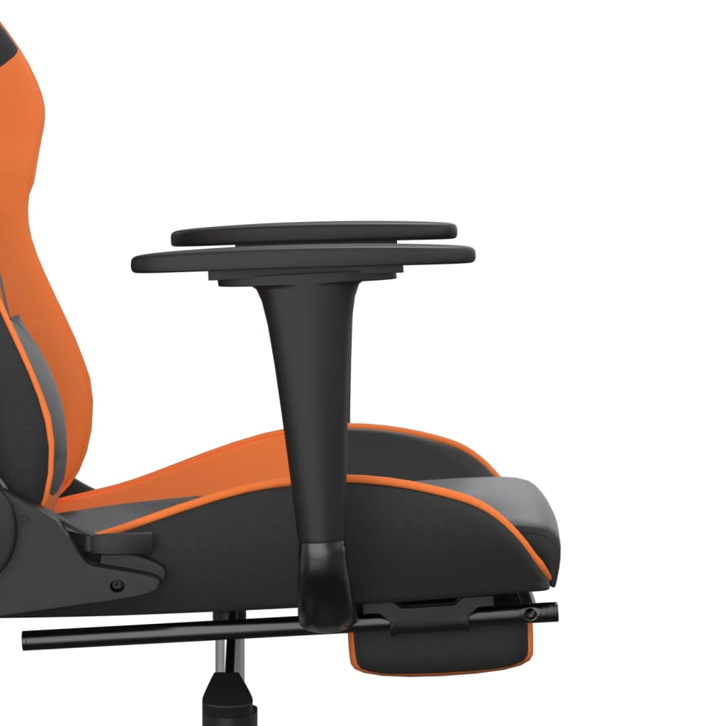 Gaming-Stuhl mit Massagefunktion Schwarz und Rot Kunstleder