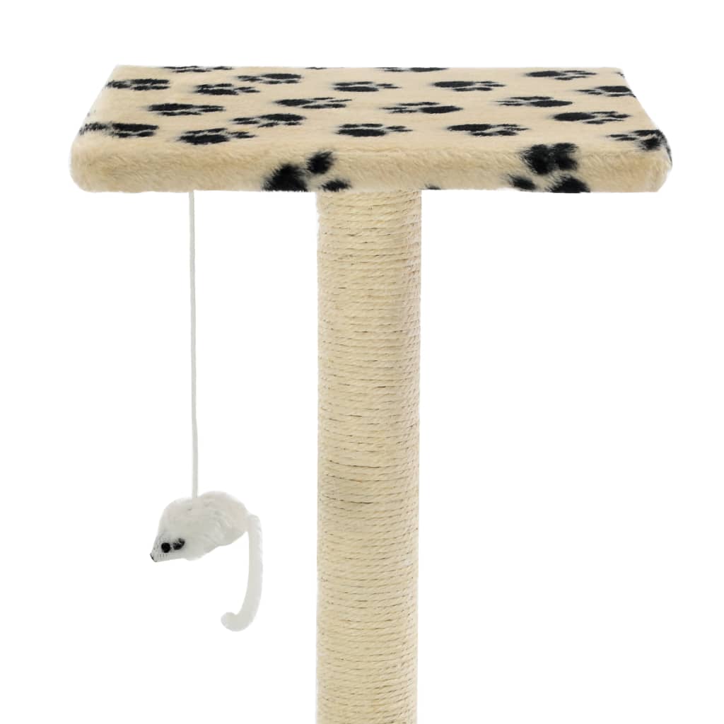 Katzen-Kratzbaum Sisal 95 cm Grau