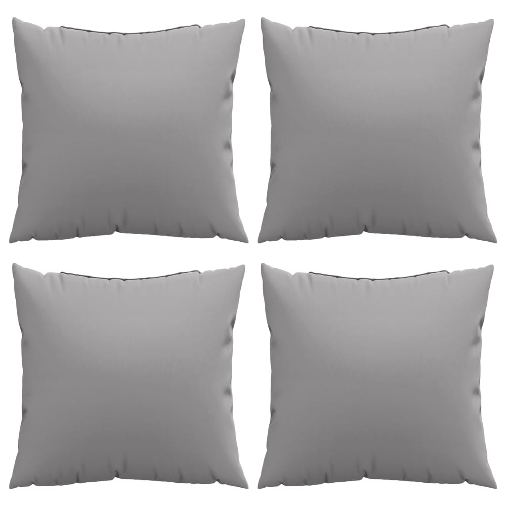 Zierkissen 4 Stk. Creme 60x60 cm Stoff