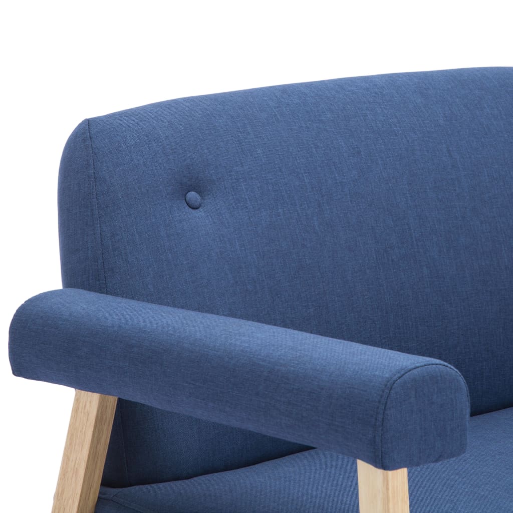 2-Sitzer-Sofa Stoff Hellgrau