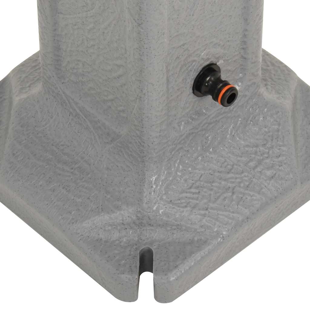 Wasserzapfsäule Anthrazit Steinoptik