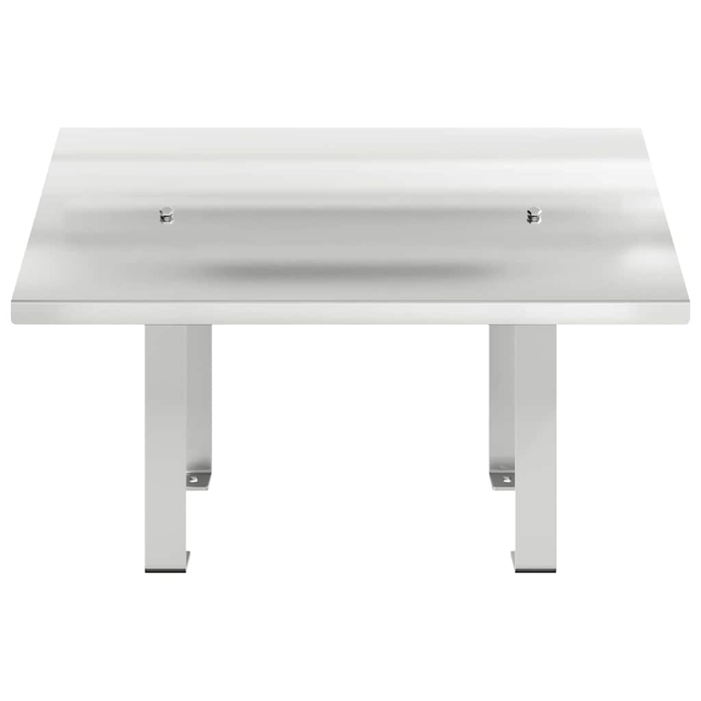 Kaminhaube Silber 40 x 40 x 37,5 cm Edelstahl