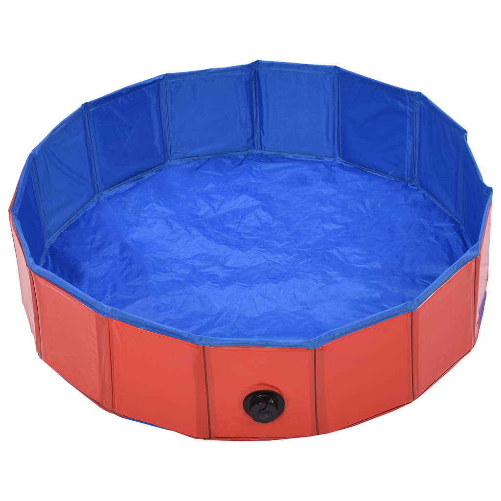 Hundepool Rot Ø200 x 30 cm Dicker PVC