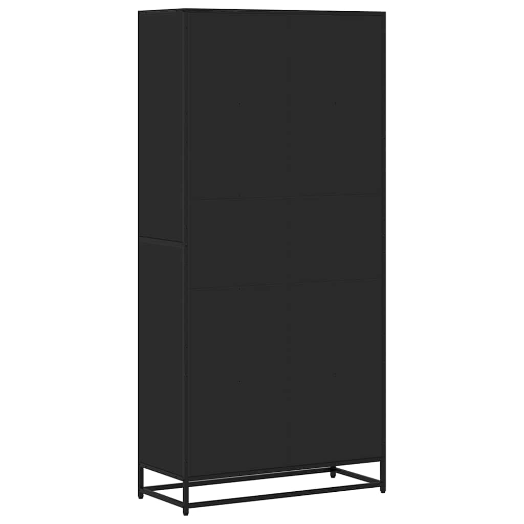 Bücherregal Schwarz 60x35x139 cm Holzwerkstoff