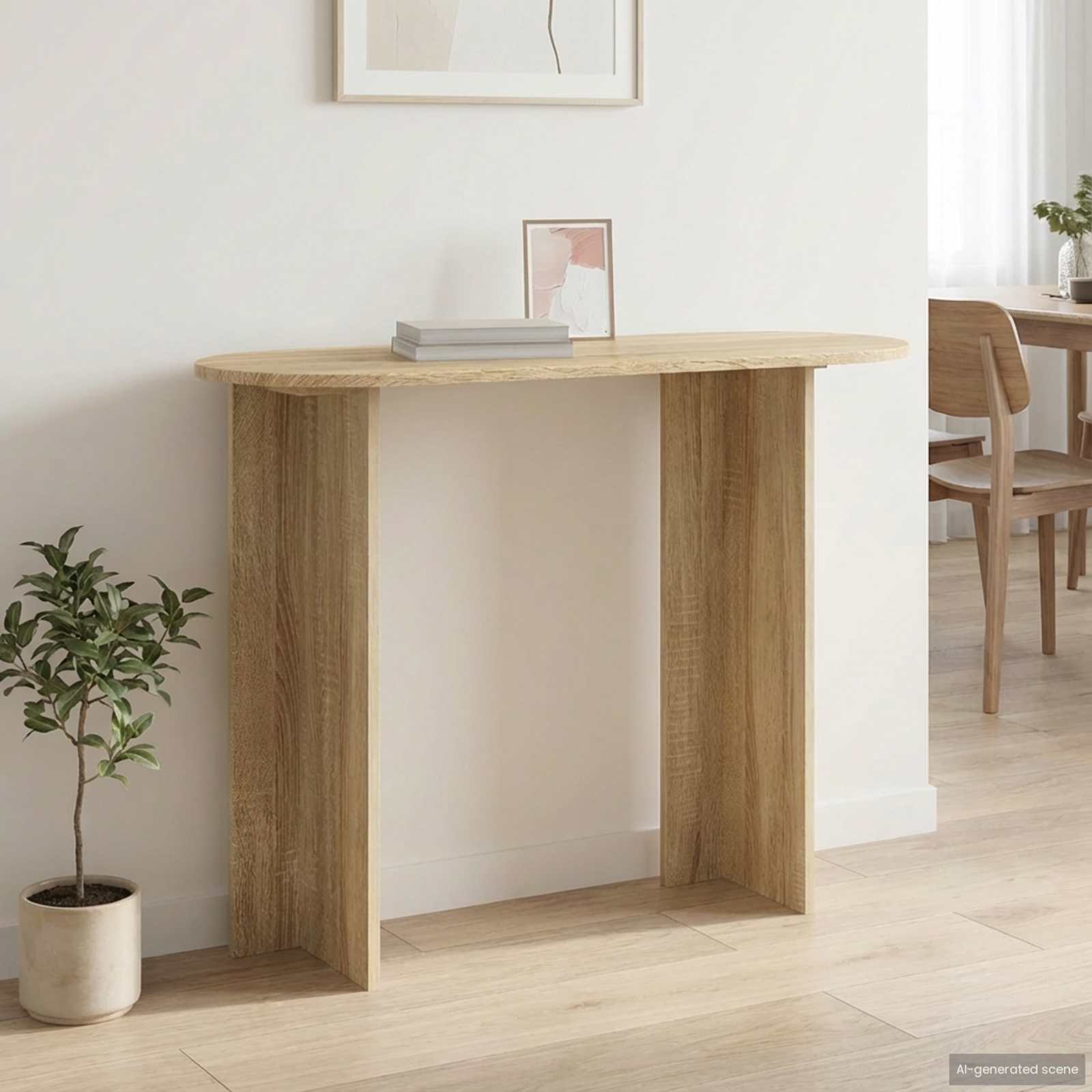 Konsolentisch Weiß 100 x 39,5 x 75 cm Holzwerkstoff