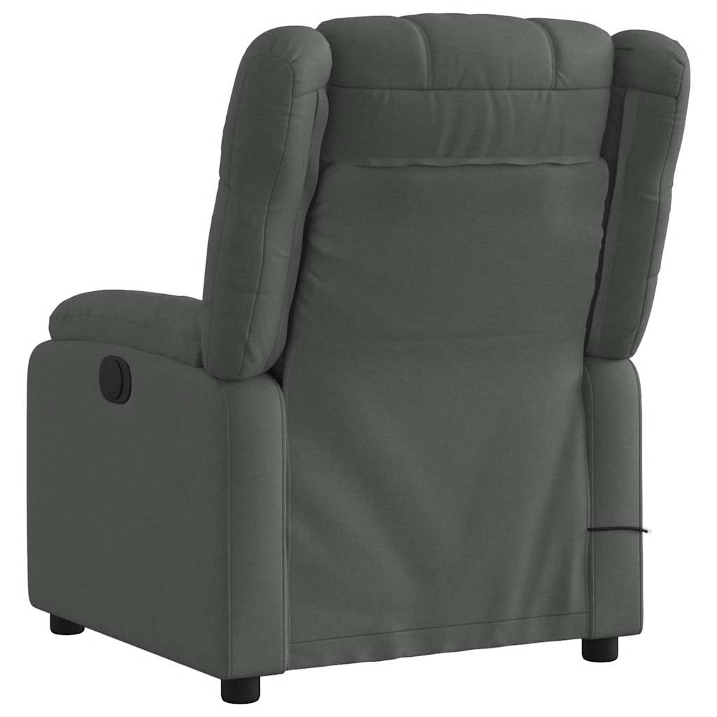 Massage-Relaxsessel, hellgrauer Stoff