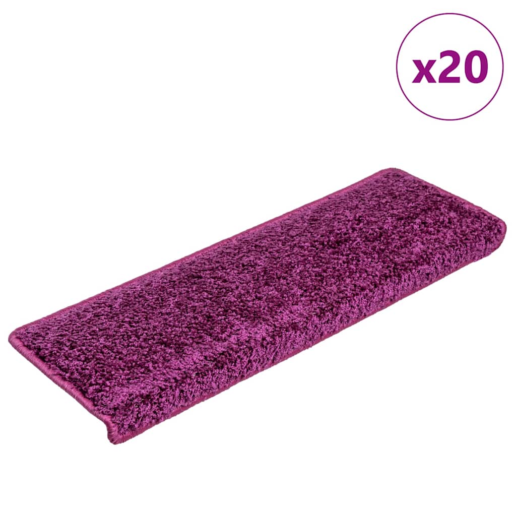 Stufenmatten 15 Stk. 65x21x4 cm Grau Rechteckiger Rand