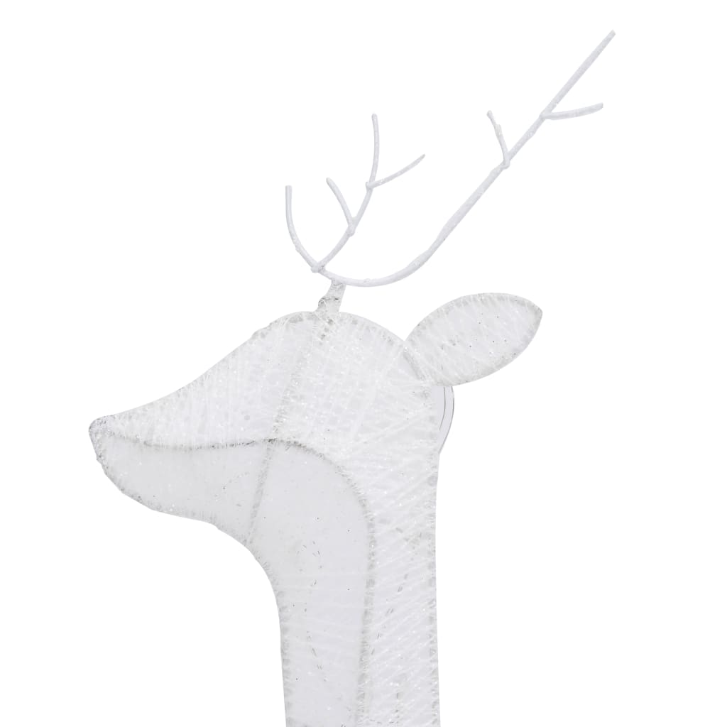 Weihnachtsdeko LED Rentiere 270x7x90 cm Golden Warmweiß