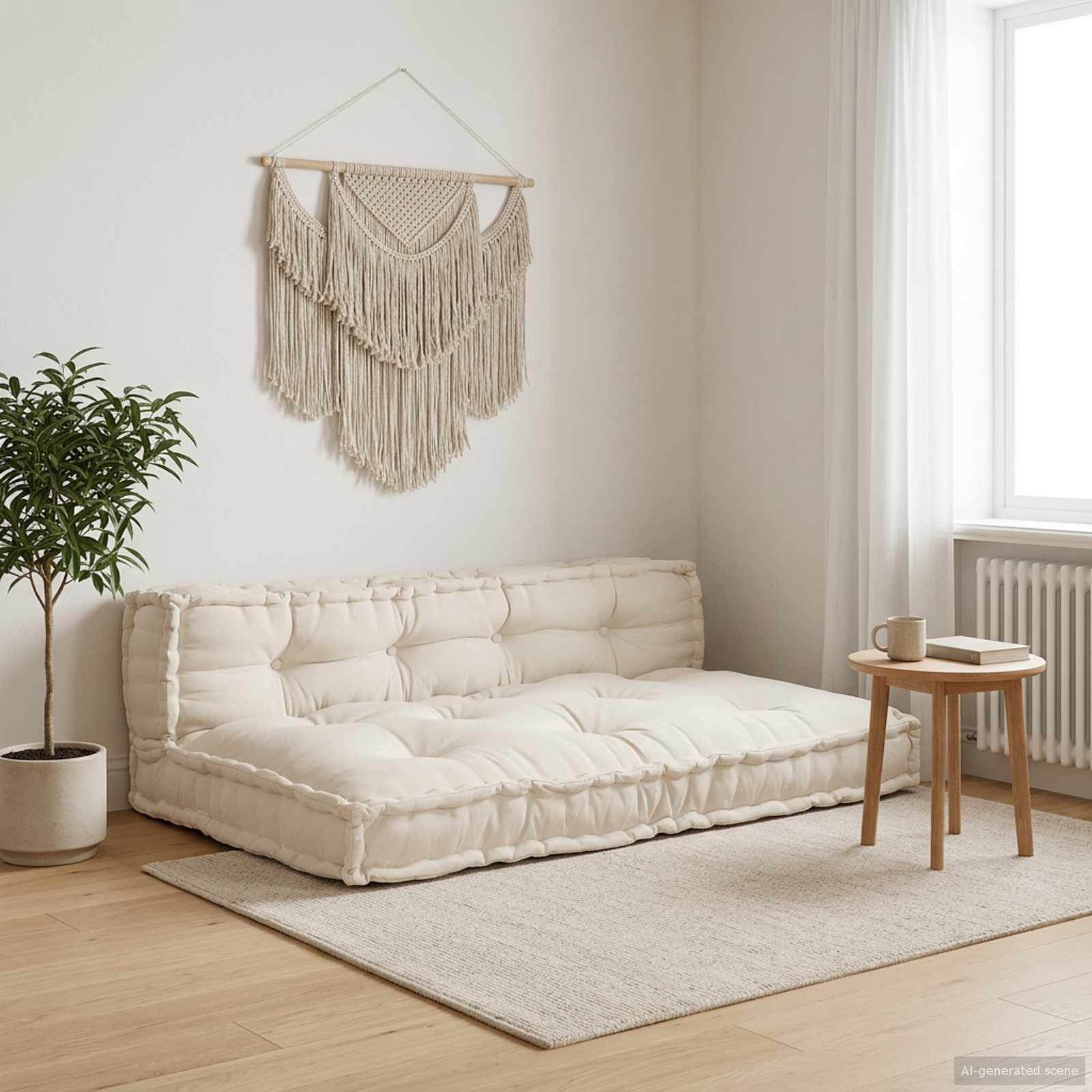 Palettensofa-Auflage Mehrfarbig Stoff Patchwork