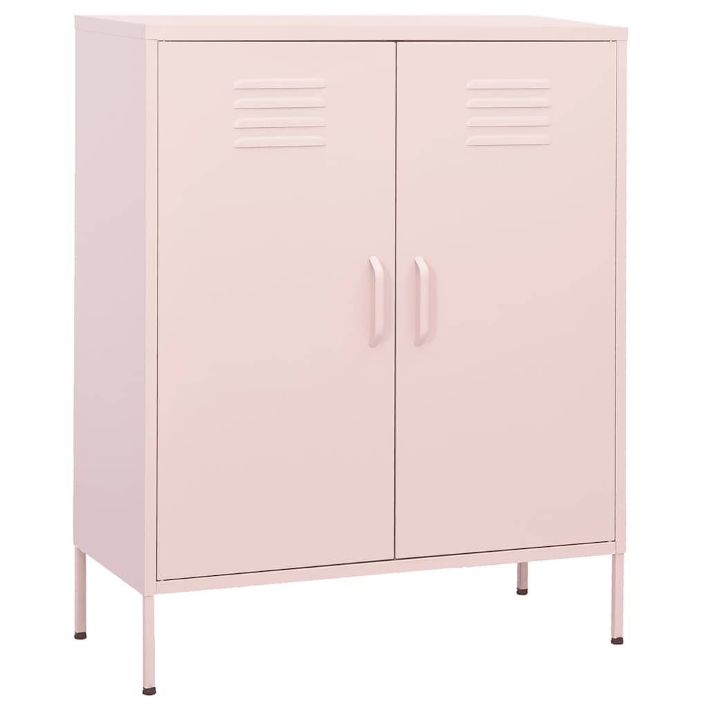Beistellschrank Olivgrün 80x35x101,5 cm Stahl