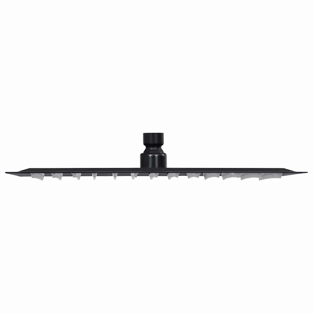 Regenbrause Edelstahl 40 cm Rund Schwarz