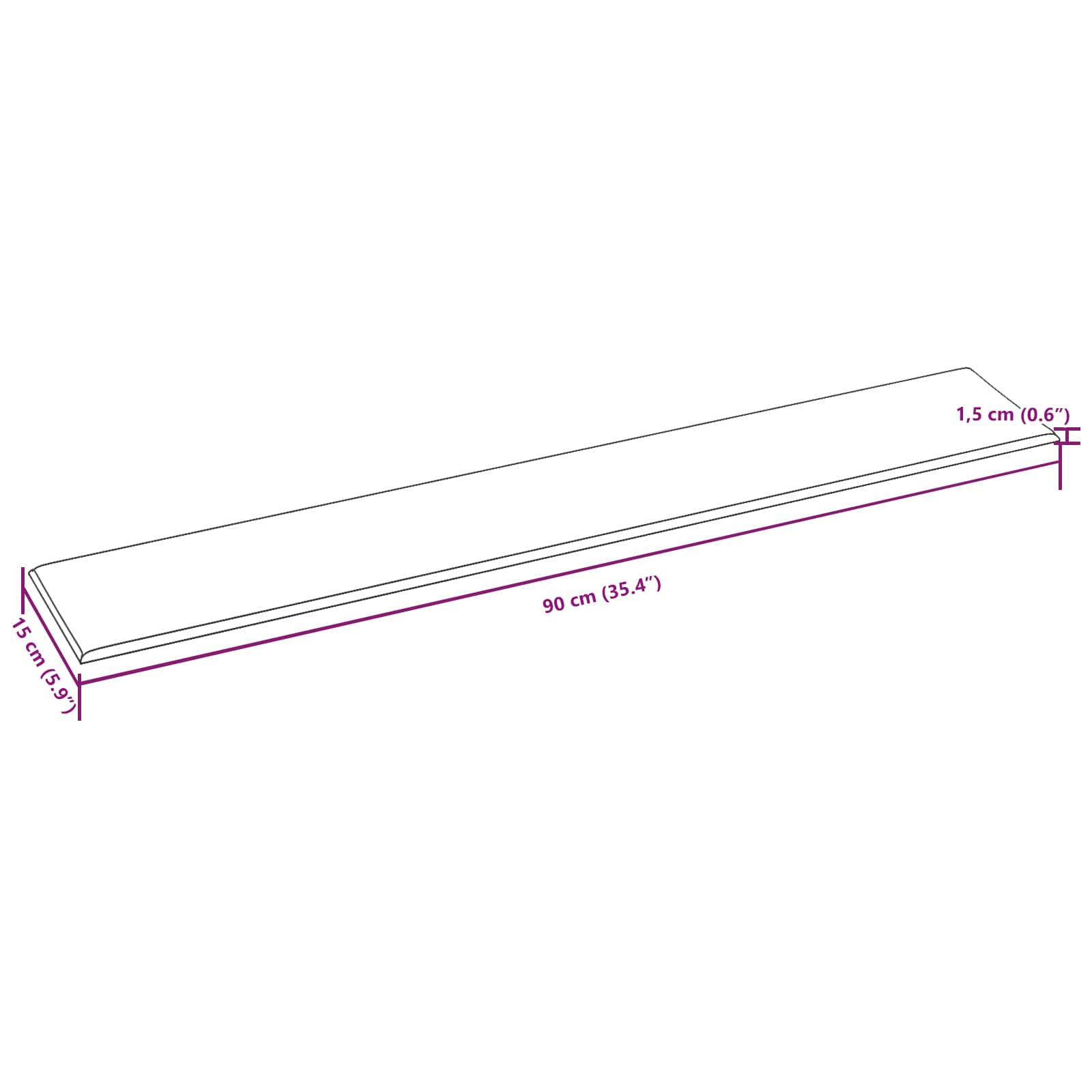 Wandkopfteilen 12 pcs 30 x 15 cm Creme Stoff