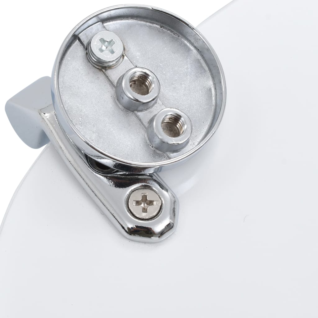 Toilettensitz MDF Deckel mit Absenkautomatik Design Weiß