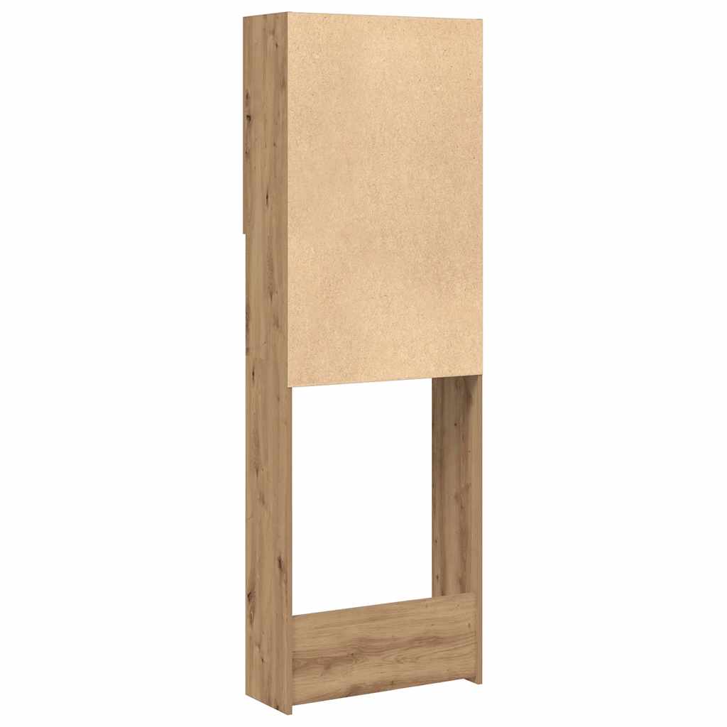 Waschmaschinenschrank Weiß 64x25,5x190 cm