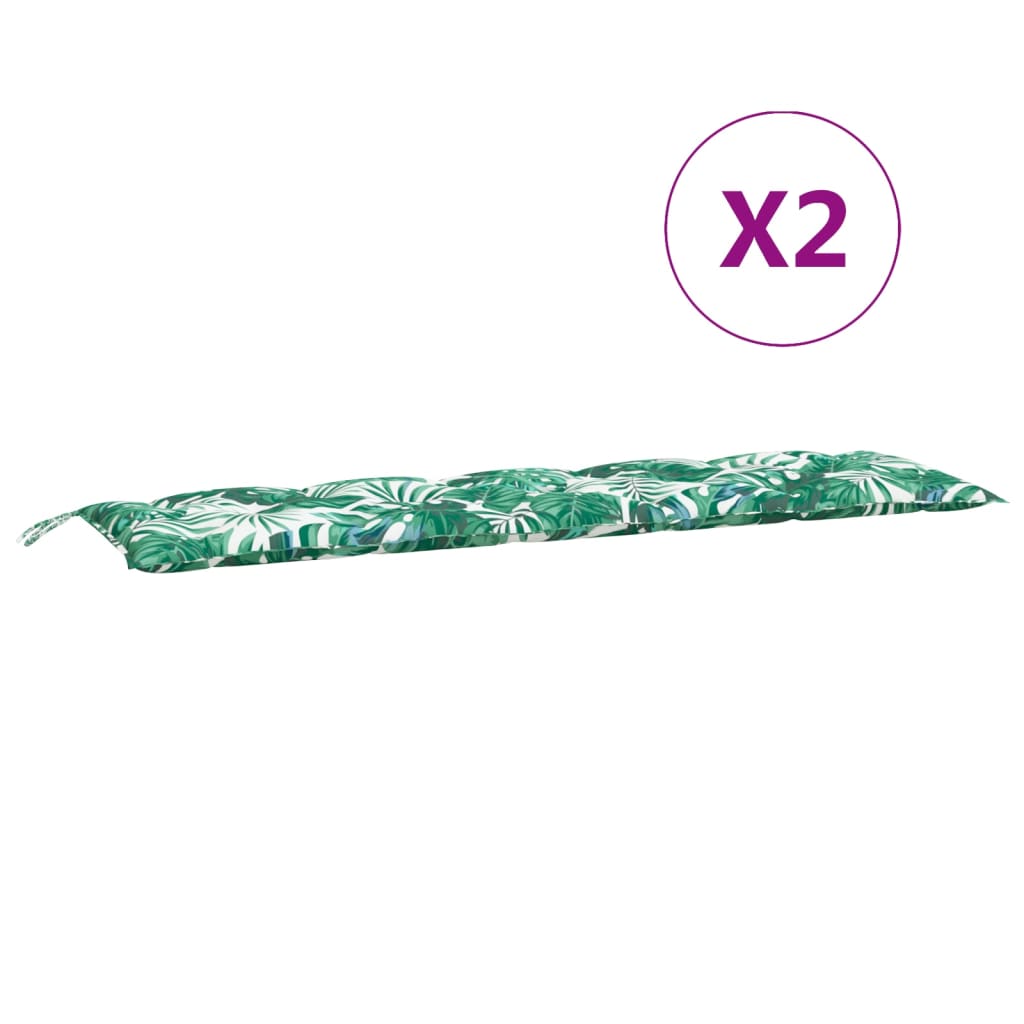 Gartenbank-Auflagen 2 Stk. Königsblau 100x50x7 cm Oxford-Gewebe