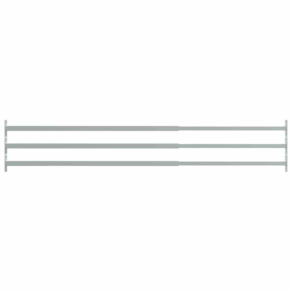 Verstellbarer Fenster-Sicherheitsbalken 6 pcs Silber Stahl