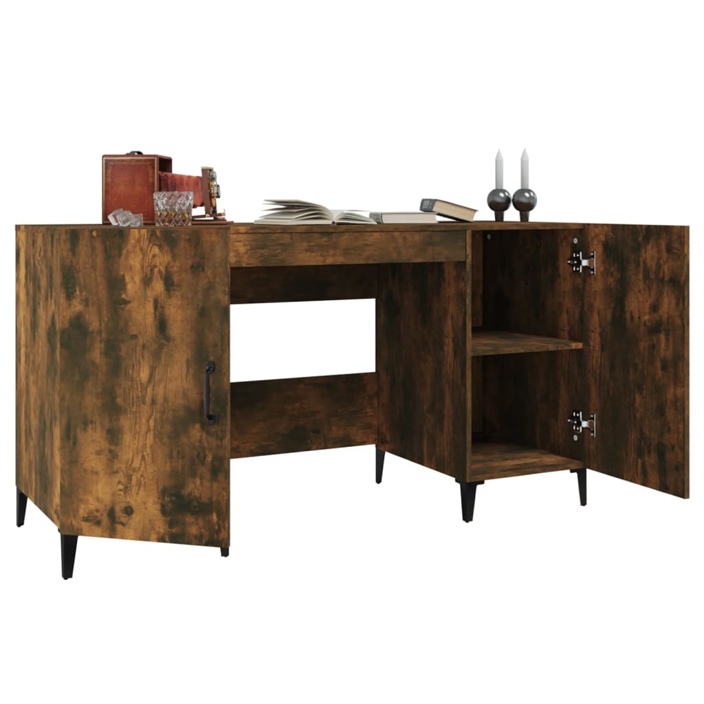 Schreibtisch mit Tür Altholz 140 x 50 x 75 cm Holzwerkstoff