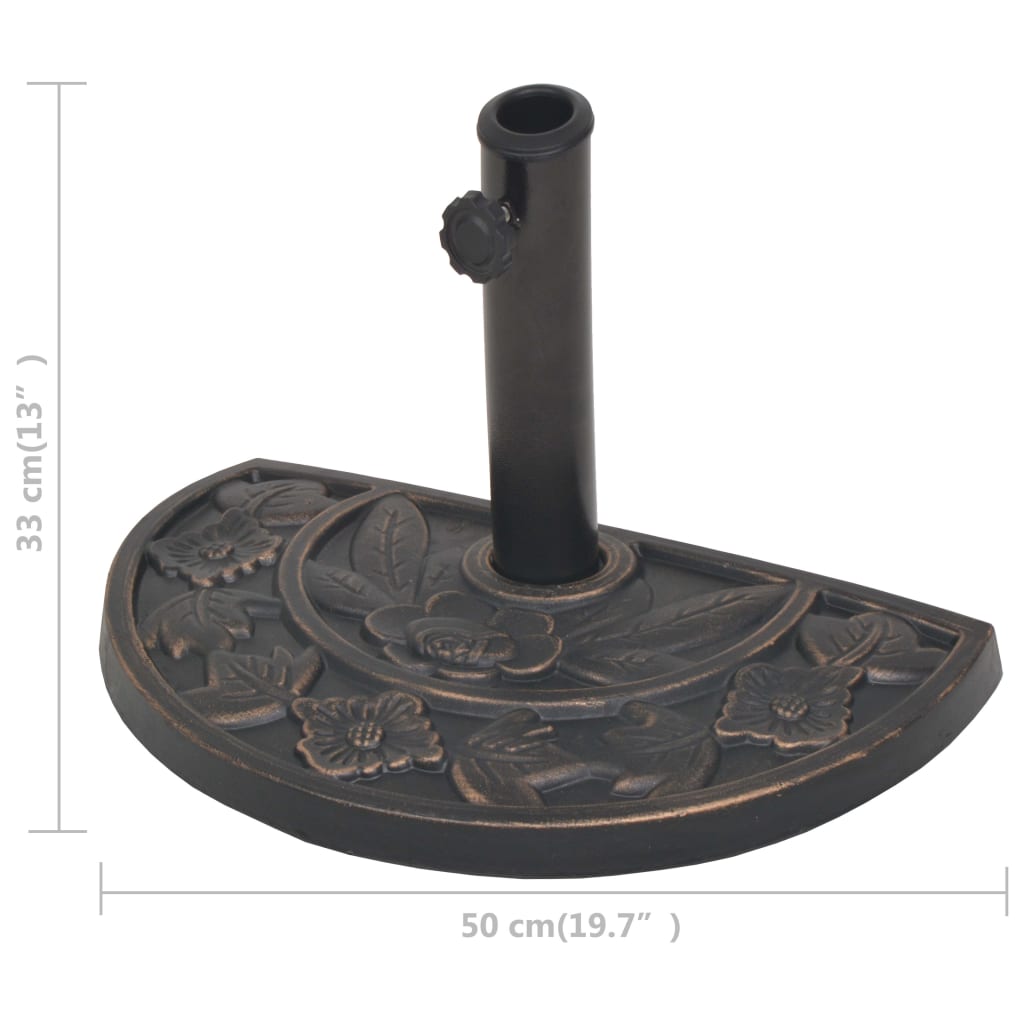 Sonnenschirmständer Harz Rund Bronze 9 kg