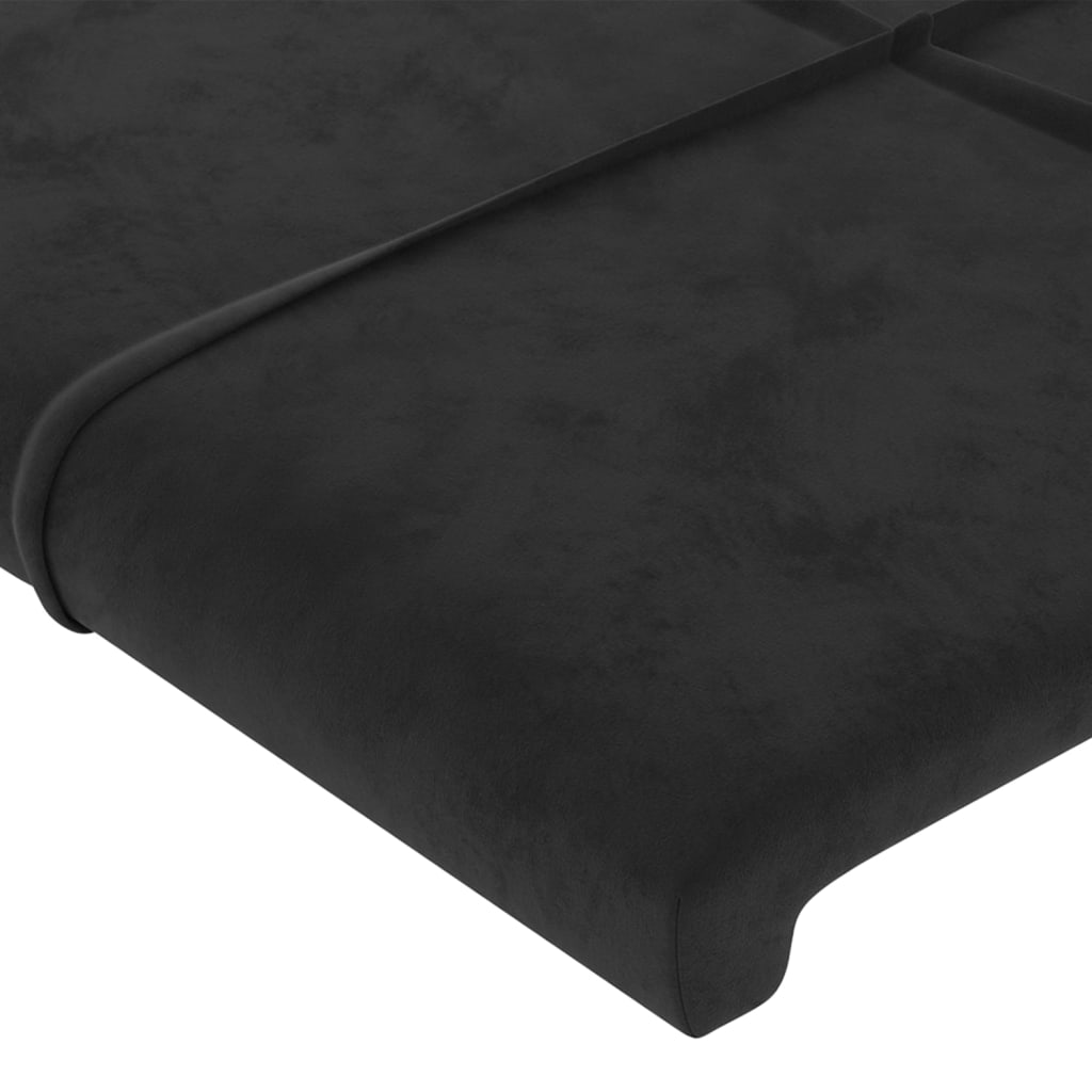 Kopfteil Hellgrau 80x5x118/128 cm Samt