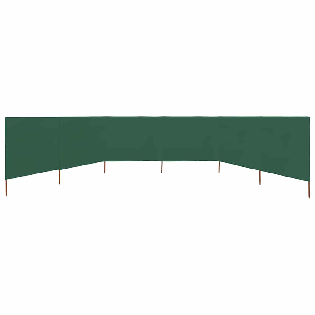3-teiliges Windschutzgewebe 400 x 120 cm Weiß