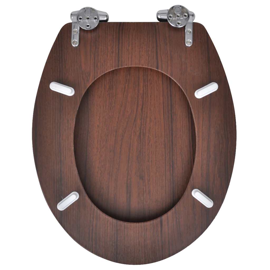 Toilettensitz MDF Deckel Schlichtes Design Weiß