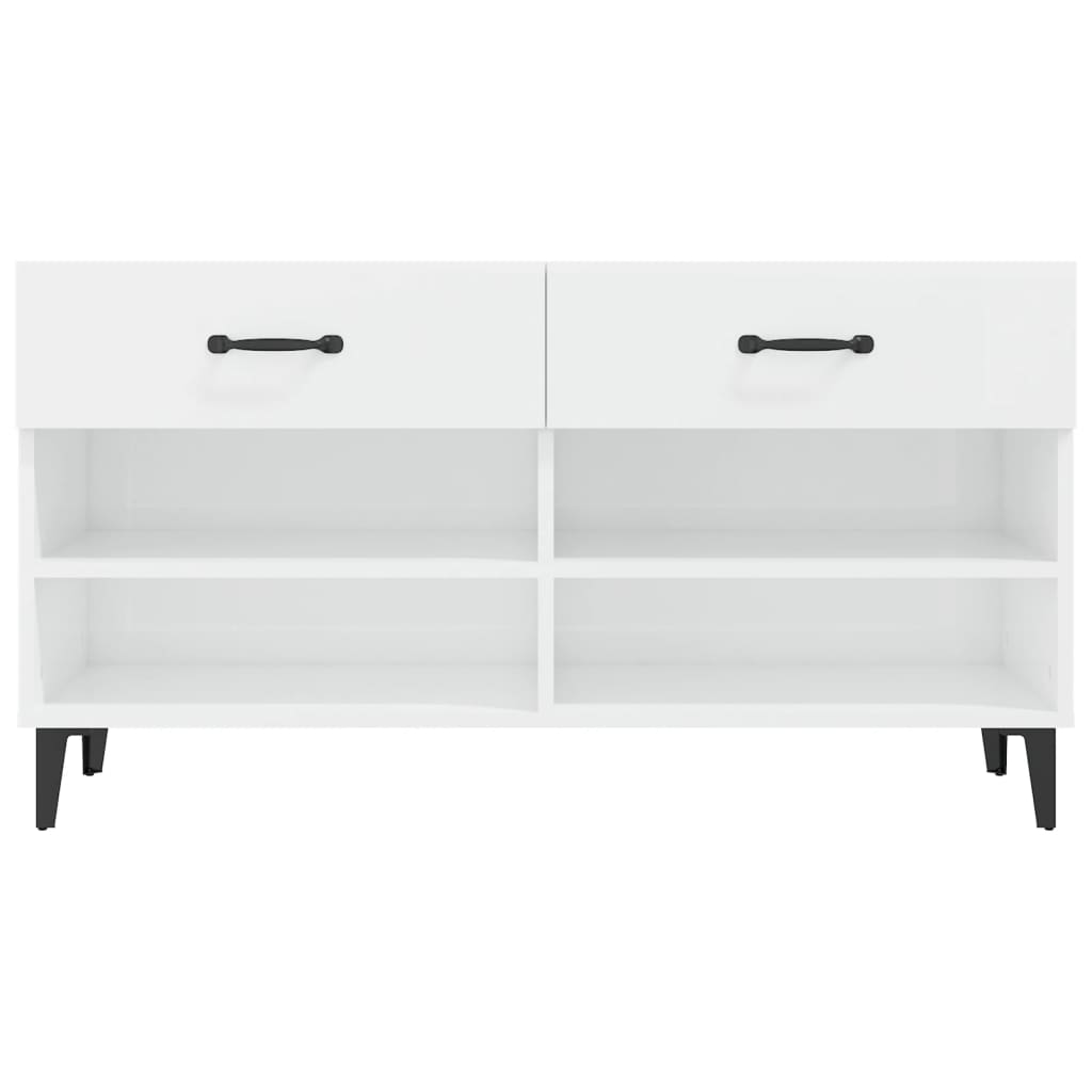 Schuhschrank Weiß 102x35x55 cm Holzwerkstoff