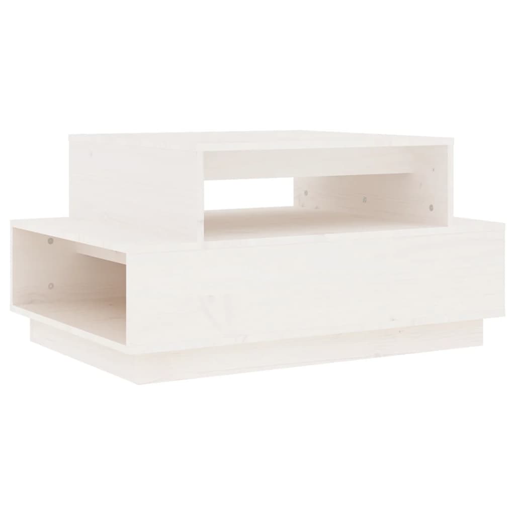 Couchtisch 80x55x40,5 cm Massivholz Kiefer