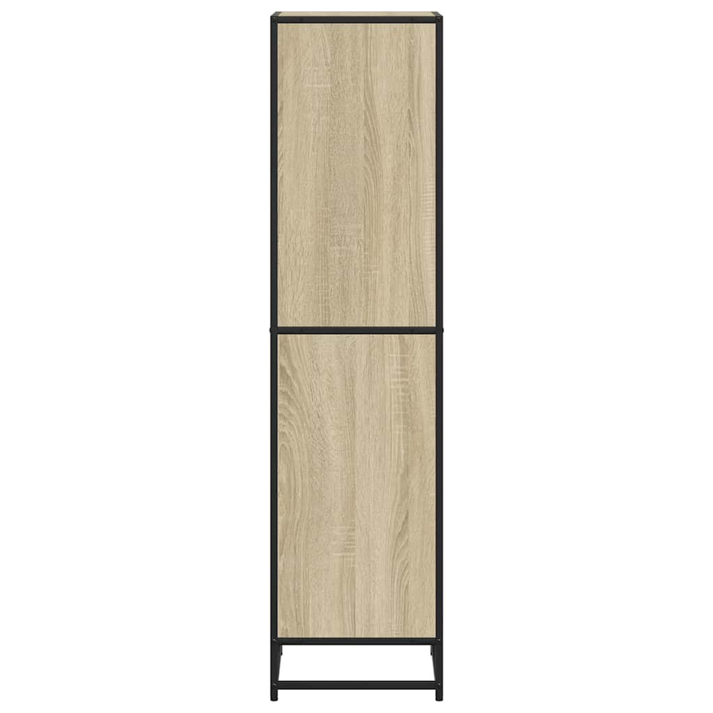 Bücherregal Schwarz 60x35x139 cm Holzwerkstoff
