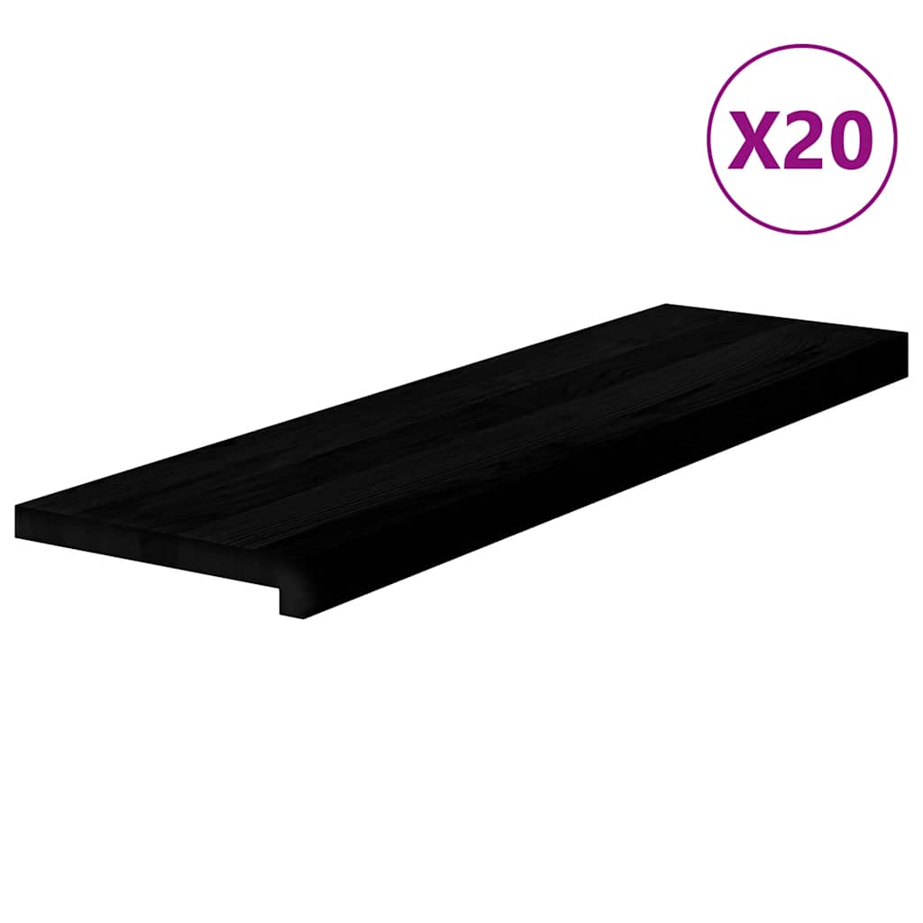 Treppenstufen 4 Stk. Unbehandelt 70x25x2 cm Massivholz Eiche