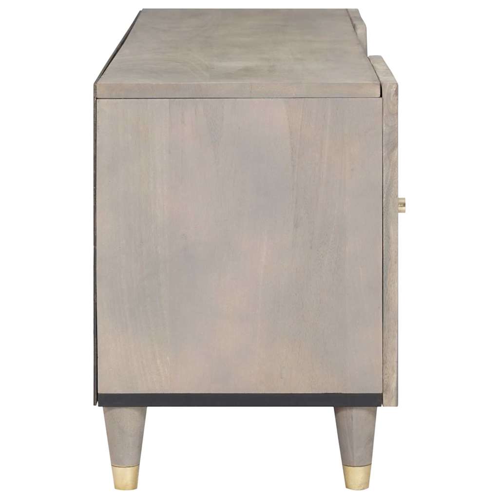 TV-Schränk mit Tür Honigbraun 105 x 33 x 46 cm Massivholz Mango