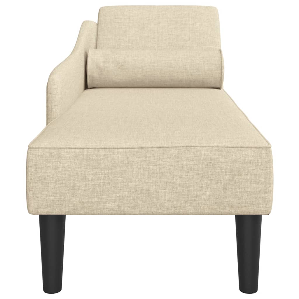 Chaiselongue mit Kissen Weinrot Stoff
